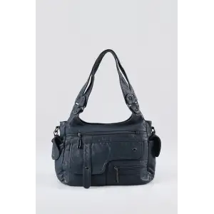 Pyser Mavi Cilt Omuz Çantası