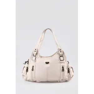 Tiwe Bej Cilt Omuz Çantası