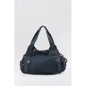 Tiwe Mavi Cilt Omuz Çantası