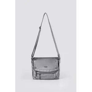 Witer Gri Cilt Omuz Çantası