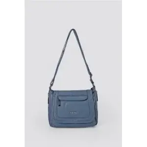 Ziwen Mavi Cilt Omuz Çantası