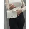 Beyaz cilt krash çanta