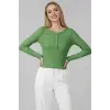 Çıtçıt Detaylı Bluz Yeşil T4343