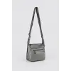 Jelli Gri Cilt Omuz Çantası