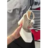 Kawer Beyaz Cilt Topuklu Ayakkabı