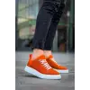 KB-X204 Kuback Turuncu Keten Beyaz Yüksek Taban Günlük Erkek Spor Ayakkabı