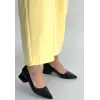Meort Siyah Rugan Topuklu Ayakkabı