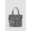 Opey Gri Cilt Omuz Çantası