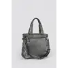 Opey Gri Cilt Omuz Çantası