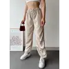 Paraşüt pantolon bej
