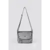 Witer Gri Cilt Omuz Çantası