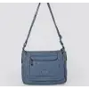 Ziwen Mavi Cilt Omuz Çantası