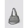 Zuwer Gri Cilt Omuz Çantası