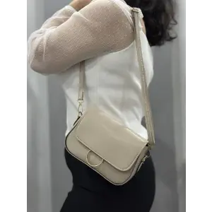 Bej cilt mossi çanta