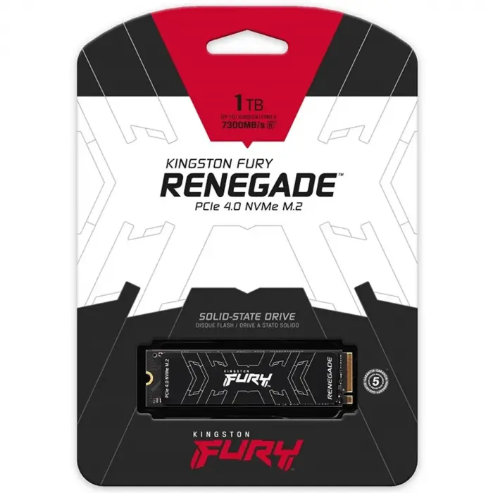 1TB Kingston Renegade 1TB SSD (7300MB-6000MB/sn) PCIe GEN 4.0 NVMe M.2 (SRNGD/1000G)