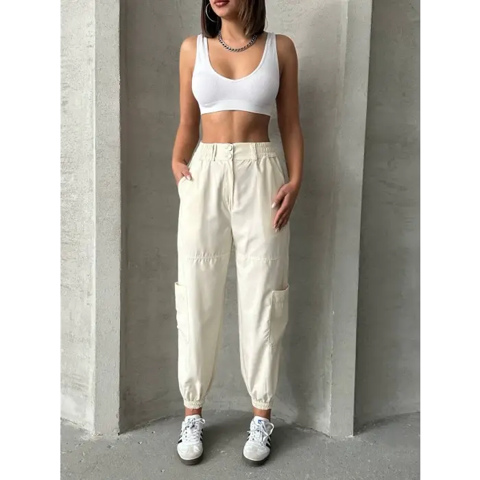 Jogger lastik paça pantolon