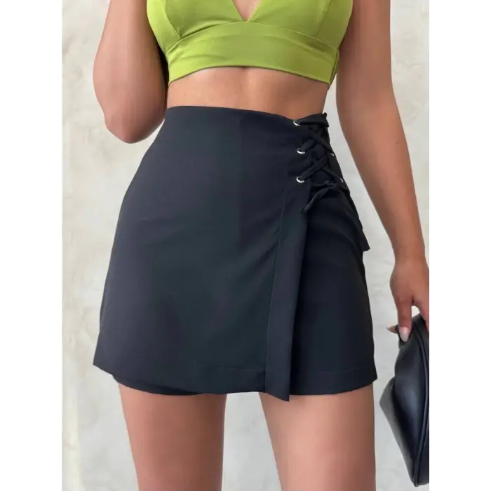 Kuş gözü şort etek s25819
