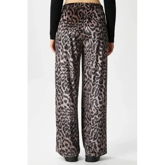 Leopar desen pantolon