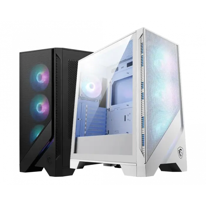 MSI MAG FORGE 320R AIRFLOW Mesh Panel 4x ARGB Fan ATX 1000W 80+ Premium RGB Beyaz Gaming Kasa