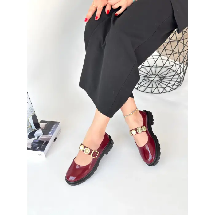 Okira Bordo Rugan Oxford Ayakkabı