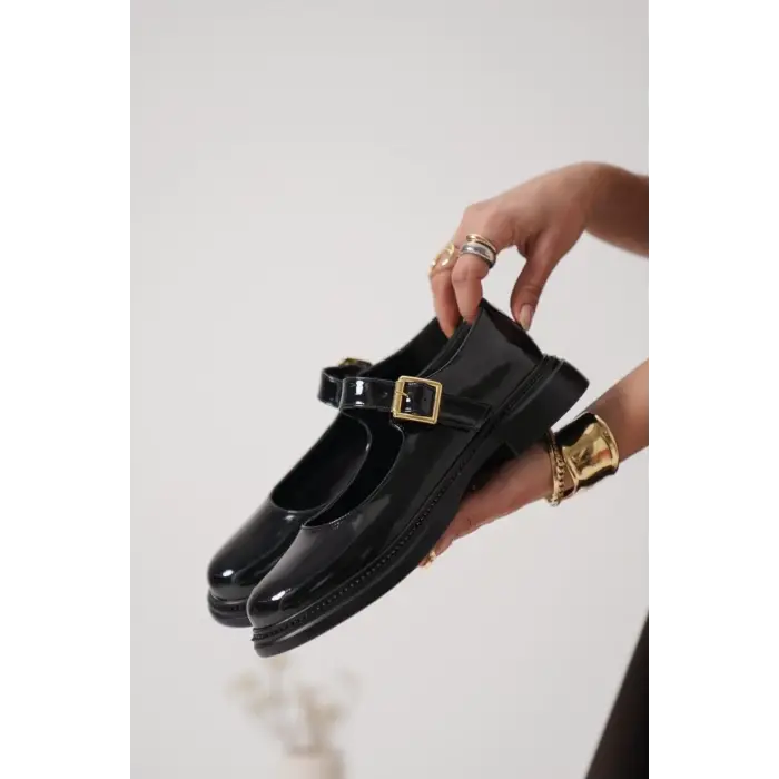 Yokox Siyah Rugan Oxford Ayakkabı