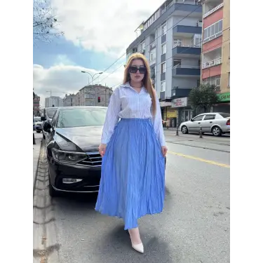 Kraş etek bebemavi