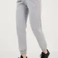 3 iplik şardonlu paça lastikli eşofman gri is001