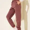 3 iplik şardonlu paça lastikli eşofman tarçın is001