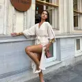 Ayrobin midi elbise