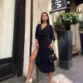 Ayrobin midi elbise