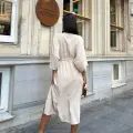 Ayrobin midi elbise