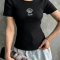 Bac nakışlı bluz