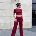Bol paça pantolonlu alt üst takım