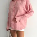 Çizgili oversize gömlek