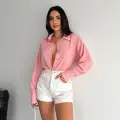 Çizgili oversize gömlek
