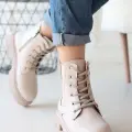 Daum Bej Cilt Bağcıklı Bot