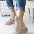 Daum Bej Cilt Bağcıklı Bot