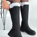 Diona Siyah Nubuk Çizme