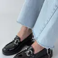 Ertin Siyah Rugan Oxford Ayakkabı