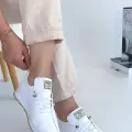 Fiert Beyaz Cilt Bağcıklı Spor Ayakkabı