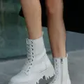 Flona Bej Cilt Bağcıklı Bot