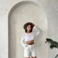 Gabardin kumaş şort