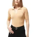 Gömlek yaka yazlık triko bluz
