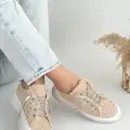 Guji Bej Kot Bağcıklı Spor Ayakkabı