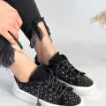 Guji Siyah Kot Bağcıklı Spor Ayakkabı
