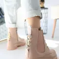 Harte Nude Cilt Bağcıklı Bot