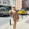 Hırka pantolon alt üst triko takım vizon