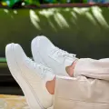 KB-116 Kuback Beyaz Bağcıklı Triko Günlük Erkek Ayakkabı