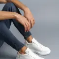 KB047  Kuback Beyaz Crocodile Günlük Erkek  Ayakkabı