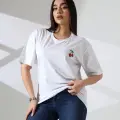 Kiraz işlemeli tişört